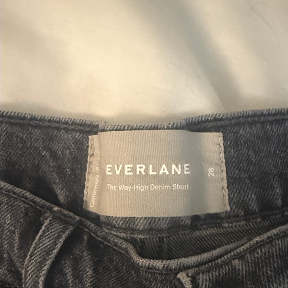 Black Denim Women's Shorts - Picture 3 of 7